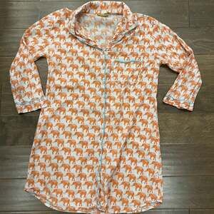 Rock Flower Paper Night Shirt Women M